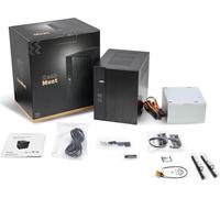 ASRock DeskMeet X300 Mini PC Barebone Kit - AMD AM4 Socket, Supports Ryzen 5000/4000/3000G CPUs, DDR4-3200MHz, PCIe 3.0 x16, Dual M.2, USB 3.2 Gen2 Type-C, 500W PSU (No CPU/RAM/Storage Included)