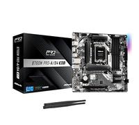 ASRock Motherboard B760M Pro-A/D4 WiFi, Intel 12th Generation and 13th Generation CPU (LGA1700), B760 Chipset, DDR4, Bluetooth Equipped, Micro ATX Motherboard