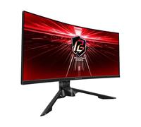 Asrock 34" Phantom Gaming WQHD Curved Gaming Monitor (PG34WQ15R3A), 3440 x 1440, 1ms, 2 HDMI, DP, 165Hz, HDR 400, Wi-Fi Antenna, Mini-OLED Screen, RGB