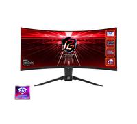 Asrock 34" Phantom Gaming WQHD Curved Gaming Monitor (PG34WQ15R2B), 3440 x 1440, 1ms, 2 HDMI, DP, 165Hz, HDR 400, Wi-Fi Antenna, VESA