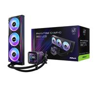 Asrock Phantom Gaming 360 Lcd Aio Liquid Cpu Cooler 360Mm Radiator Triple 120Mm