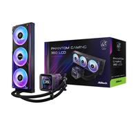 ASRock Phantom Gaming 360 LCD All-in-One CPU Liquid Cooler - Black