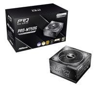 ASRock Pro Series PRO-M750G PSU 750W 80Plus & Cybenetics Gold Full Modular ATX3.1 & PCIe5.1 Ready with Dual Colour 12V-2x6 Cable