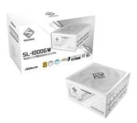 ASRock Steel Legend SL-1000GW ATX3.1 PCIe5.1 1000W 80 Plus Gold & Cybenetics Platinum Complete Modular Power Supply with 12V-2x6 Cable - White