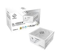 Asrock Steel Legend SL-1200G 80 Plus Gold 1200W Modular Power Supply - White
