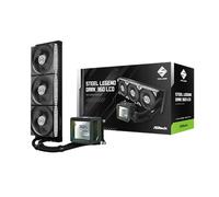 ASRock Steel Legend Dark 360 LCD AIO Liquid CPU Cooler 360mm Radiator Triple 120mm PWM ARGB Fans LCD Display Intel LGA1700/1851 amp; AMD AM5/AM4 Compatible