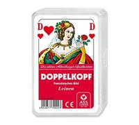 Ass Altenburger 22570022 22570022 Double Head with Linen Embossing, White