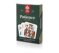 ASS Altenburger Patience Card Game - 2 x 26 Mini Playing Cards + 3 Jokers - Compact Card Set with Sparrow Motif - For Rummy, Canasta, Bridge, Skat, Mau-Mau, Durak & Travel