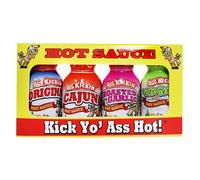 Ass Kickin Hot Sauce Mini Bottles, 75 Ounce, Pack of 4