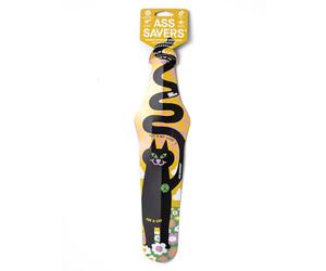 ASS SAVERS Regular ROAD BIKE Superlight Rear Saddle-Mount Mudguard: Peaces Cat Design