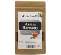 Assam Loose Leaf Tea (150g) Black Tea Leaves - Premium Harmutty SFTGFOP1 Second Flush Bold Malty Aromatic Tasty Rich Deep Flavour from India Closed in Resealable Pouch for Long Lasting Freshness