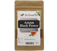 Assam Tea Black Power (500g) Loose Leaf Tea TGFOP - Tippy Golden Flowery Orange Pekoe Strong Rich Malty with Caramel Notes Deep, Red-Brown Infusion Perfect for Morning, Resealable Pouch