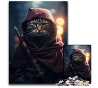 Assasins Creed Ninja Cat 1000 Piece Puzzle Difficult Puzzles for Adults Ideal for Lover Perfect Christmas New Year Valentine's Gift 1000 PCS(38x26cm)