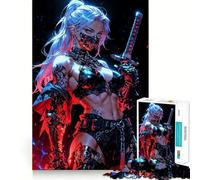 Assassin Anime Woman Jigsaw Puzzles 1000 Pieces for Teenagers Sharp Brain Neat Thick Family Pastime Christmas Idea (38x26cm)