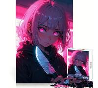 Assassin Girl Jigsaw Puzzles for Adults 1000 Pieces Restful Game Accurate Cut Family Bond Fine Art (38x52cm)