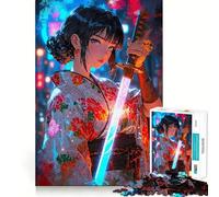 Assassin Girl Jigsaws 1000 Pieces for Adults Recreational Game HD Print Hard Challenge Xmas Idea (38x26cm)