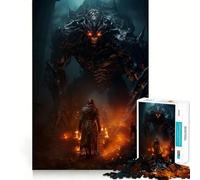 Assassin VS Monster Cyborg Jigsaws 1000 Pieces for Teenagers Decompress Smooth Cut Fun Challenge Perfect Art (38x52cm)