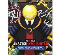 Assassination Classroom (Ansatsu Kyoushitsu) Season 1 + 2 + Movie + Special + Live Action Movie 1 & 2 /w English & Japanese Audio