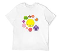 Assassination Classroom T Shirt Assassination Classroom Korosensei Face T-Shirt Fun Short Sleeve Tee Shirt Basic Men T-Shirt White M