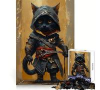 Assassins Chibi Cat Jigsaw Puzzle 1000 Piece for Teenagers Leisure Game Real Thick Fun Activity Great Gift (50x75cm)