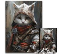 Assassins Chibi CatJigsaw Puzzles for Adults 1000 Piece Jigsaw Puzzles for Adults Challenging Brain Teaser Family Activity Home Decor 1000