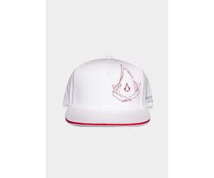ASSASSIN'S CREED ANIMUS STYLED LOGO WHITE SNAPBACK BASEBALL CAP