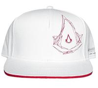 ASSASSIN'S CREED ANIMUS STYLED LOGO WHITE SNAPBACK BASEBALL CAP