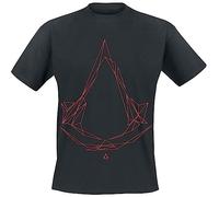 Assassin's Creed Tech Logo Men's T-Shirt Black Gaming, Black, XL