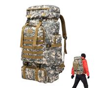 Assault Pack - 80L Large Capacity Trekking Rucksack, Waterproof Heavy Duty Hunting Backpack, Durable Outdoor Hiking And Camping Bag, Multi-Pocket Adventure Pack For Hunting Trekking Survival Travel
