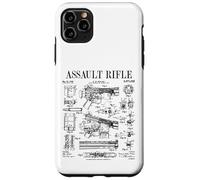 Assault Rifle Vintage Gun Military Weapon Firearm Patent Case for iPhone 11 Pro Max