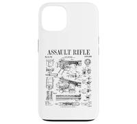 Assault Rifle Vintage Gun Military Weapon Firearm Patent Case for iPhone 13