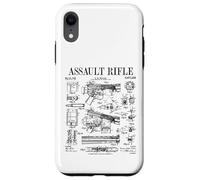 Assault Rifle Vintage Gun Military Weapon Firearm Patent Case for iPhone XR