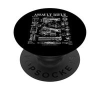 Assault Rifle Vintage Gun Military Weapon Firearm Patent PopSockets Adhesive PopGrip