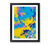 Assemblage Abstract Framed Wall Art Print A2 Black