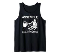 Assemble Dad Coffee Funny DIY Assembly Schematic Tank Top