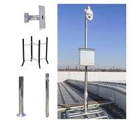 Assemble Surveillance Camera Bracket Pole, Universal Surveillance Post Stand for Warehouse/School/Parking Lot, Security Camera Pole 6 10 13 16 20ft(A,5m-196 9/10")