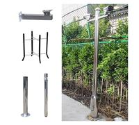 Assemble Surveillance Camera Bracket Pole, Universal Surveillance Post Stand for Warehouse/School/Parking Lot, Security Camera Pole 6 10 13 16 20ft(B,2.5m-98 2/5")