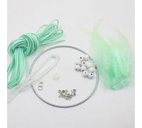 Assemble Your Own Beautiful for Dream Catcher with This Complete DIY Kit for Home Decor (Green)