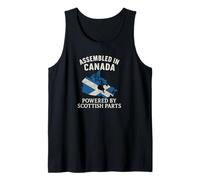 Assembled In Canada Scottish Parts Scotland Heritage Scots Tank Top