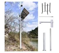 Assembled Monitoring Camera Pole, High Security Camera Holder Post, Weatherproof & Rust Proof Galvanized Steel Pipe for Enhanced Surveillance