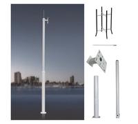 Assembled Monitoring Camera Pole, High Security Camera Holder Post, Weatherproof & Rust Proof Galvanized Steel Pipe for Enhanced Surveillance