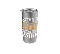 Assembler I'm Here to Make Things Work Coder Stainless Steel Insulated Tumbler