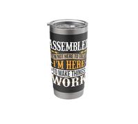 Assembler I'm Here to Make Things Work Coder Stainless Steel Insulated Tumbler