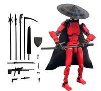 Assembly Completed Action Figure Set, 3D Printed Robot Action Figure With Movable Joints, Realistic Collectible Toy, Stress Relief Desktop Decorations