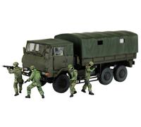 Assembly Kit JGSDF 3 1/2t Truck Armour 6 Soldiers Scale 1/72 Aoshima