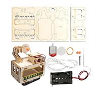 Assembly Model Kit - Wooden Building, Cable Car Wood Puzzle Model, Creative Educational Craft Kit For Teens | Kids Hobby Enthusiasts, Decorative Wooden Invention Modelling For Home Display