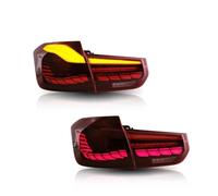 Assembly Outer Light Compatible With BMW For 320i 2013 2014 2015 2016 2017 2018 Dynamic Turn Signal Plug And Play Fog Rear Lamps Tail Lights Assembly(B Red 2PCs)