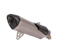 Assembly parts Motorcycle Exhaust Modify Middle Link Pipe 51mm Muffler Durable Accessories For BMW C400 C400X C400GT 2018-2021(Bianco)