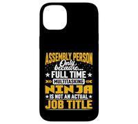 Assembly Person Job Title - Funny Assembly People Case for iPhone 14 Plus