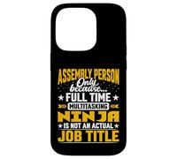 Assembly Person Job Title - Funny Assembly People Case for iPhone 14 Pro